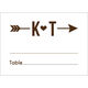 Cupid's Arrow Folded Place Cards Image 7 of 8